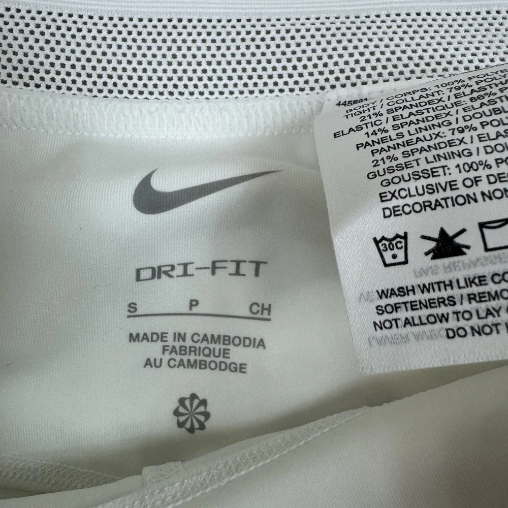 Nike Court Ace Advantage Dri-FIT Tennis Skort Womens Small White FZ6726 100